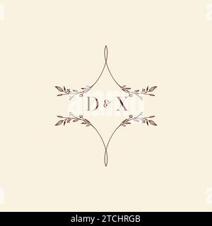 Lettres initiales de logo de mariage DX dans un design professionnel de haute qualité qui imprimera bien sur tous les supports d'impression Illustration de Vecteur