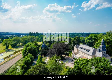 Vue sur Mühlheim an der Ruhr. Ville dans la région de la Ruhr. Banque D'Images