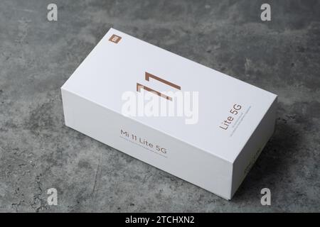 HCMC, VN - smartphone Xiaomi 11 Lite pour un usage éditorial Banque D'Images
