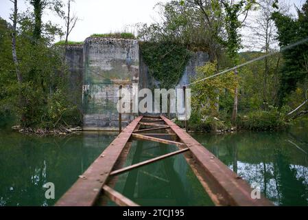 Un bunker à la frontière avec l'allemagne Banque D'Images