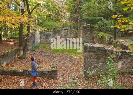 Dippoldiswalder Heide, chapelle Sainte-Barbara Banque D'Images