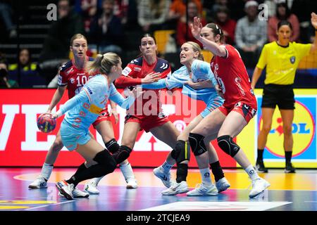 Trondheim 20231212.quart de finale du Championnat du monde de handball entre les pays-Bas et la Norvège à Trondheim Spektrum. Photo : Beate Oma Dahle / NTB Banque D'Images