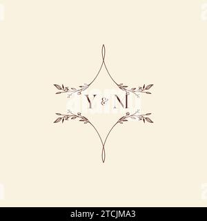 Lettres initiales de logo de mariage YM dans la conception professionnelle de haute qualité qui imprimera bien à travers tous les médias d'impression Illustration de Vecteur
