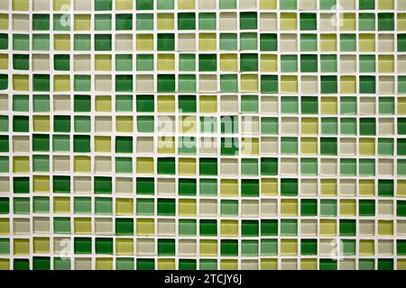 fond et texture de mur de mosaïque de pixels carrés abstraits Banque D'Images