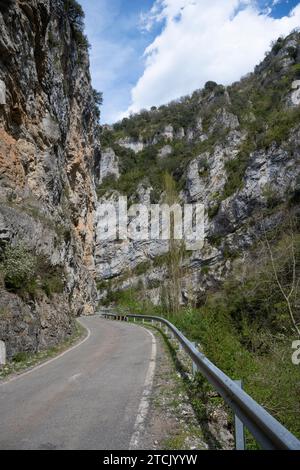 Les gorges de Binies, Foz de Binies dans la vallée de Veral, Huesca, Aragon, Espagne Banque D'Images