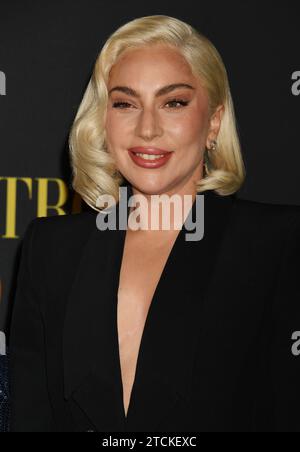 Los Angeles, Californie, États-Unis. 12 décembre 2023. Lady Gaga assiste à l'appel photo de Netflix 'Maestro' Los Angeles à l'Academy Museum of Motion Pictures le 12 décembre 2023 à Los Angeles, en Californie. Crédit : Jeffrey Mayer/JTM photos/Media Punch/Alamy Live News Banque D'Images