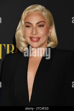 Los Angeles, Californie, États-Unis. 12 décembre 2023. Lady Gaga assiste à l'appel photo de Netflix 'Maestro' Los Angeles à l'Academy Museum of Motion Pictures le 12 décembre 2023 à Los Angeles, en Californie. Crédit : Jeffrey Mayer/JTM photos/Media Punch/Alamy Live News Banque D'Images