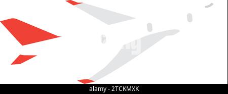 Vecteur d'icône d'avion volant coloré isolé Illustration de Vecteur