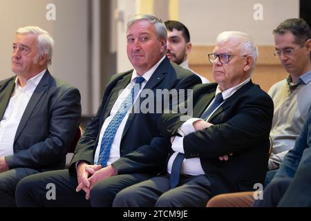 Paris, France. 13 décembre 2023. Conférence de presse bilan économique et environnemental, trajectoire 2023 à Paris, le 13 décembre - photo : André Ferreira/DPPI crédit : DPPI Media/Alamy Live News Banque D'Images