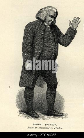 Samuel Johnson souvent appelé Dr Johnson, était un écrivain anglais qui a apporté des contributions durables en tant que poète, dramaturge, essayiste, moraliste, critique littéraire Banque D'Images