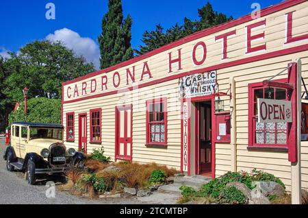 Hôtel Cardrona historique, Cardrona, Région de l'Otago, île du Sud, Nouvelle-Zélande Banque D'Images