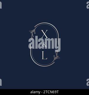 Lettres initiales de logo de mariage XL dans la conception professionnelle de haute qualité qui imprimera bien sur tous les supports d'impression Illustration de Vecteur