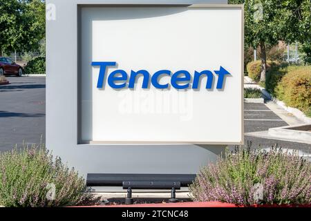 Siège social de Tencent aux États-Unis à Palo Alto, CA, États-Unis Banque D'Images