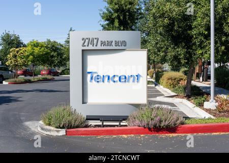 Siège social de Tencent aux États-Unis à Palo Alto, CA, États-Unis Banque D'Images