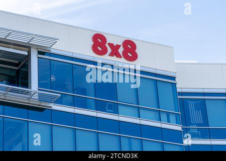 8x8 Inc. Siège social à Campbell, CA, États-Unis Banque D'Images