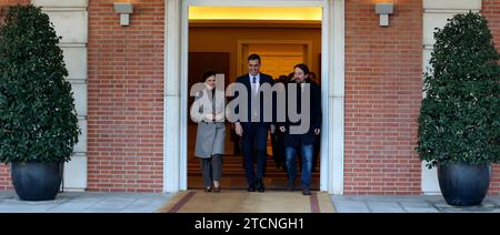 Madrid, 01/14/2020. Palais de Moncloa. Première réunion du gouvernement progressiste de Pedro Sánchez pour la XIVe législature. Photo : Jaime García. ARCHDC. Crédit : Album / Archivo ABC / Jaime García Banque D'Images