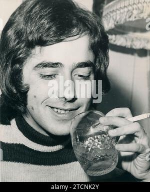 Madrid, janvier 1971. Joan Manuel Serrat. Crédit : Album / Archivo ABC / Barahona Banque D'Images