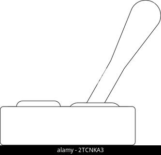 Modèle d'illustration de dessin vectoriel d'icône de joystick Illustration de Vecteur