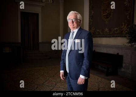 Madrid, 07/10/2020. Entretien avec Jacek Czaputowicz, ministre polonais des Affaires étrangères. Photo : Maya Balanya ARCHDC. Crédit : Album / Archivo ABC / Maya Balanya Banque D'Images