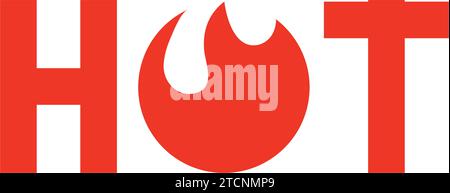 conception d'illustration vectorielle d'icône chaude Illustration de Vecteur