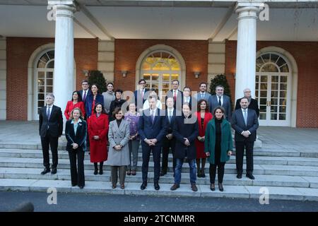 Madrid, 01/14/2020. Palais de Moncloa. Première réunion du gouvernement progressiste de Pedro Sánchez pour la XIVe législature. Photo : Jaime García. ARCHDC. Crédit : Album / Archivo ABC / Jaime García Banque D'Images