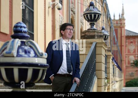 Séville, 04/14/2020. Entretien avec Juan Marín vice-président de la Junta de Andalucía, au Palais San Telmo. Photo : Vanessa Gómez ARCHSEV. Crédit : Album / Archivo ABC / Vanessa Gómez Banque D'Images