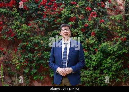 Séville, 04/14/2020. Entretien avec Juan Marín vice-président de la Junta de Andalucía, au Palais San Telmo. Photo : Vanessa Gómez ARCHSEV. Crédit : Album / Archivo ABC / Vanessa Gómez Banque D'Images