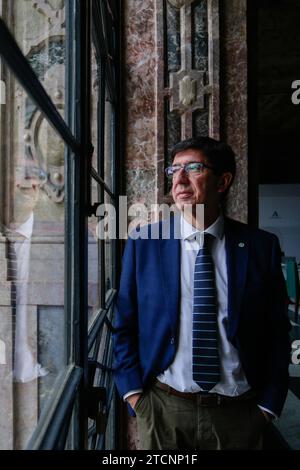 Séville, 04/14/2020. Entretien avec Juan Marín vice-président de la Junta de Andalucía, au Palais San Telmo. Photo : Vanessa Gómez ARCHSEV. Crédit : Album / Archivo ABC / Vanessa Gómez Banque D'Images
