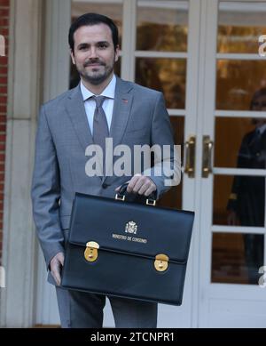 Madrid, 01/14/2020. Palais de Moncloa. Première réunion du gouvernement progressiste de Pedro Sánchez pour la XIVe législature. Photo : Jaime García. ARCHDC. Crédit : Album / Archivo ABC / Jaime García Banque D'Images