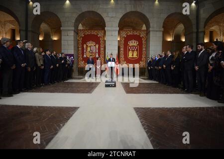 Madrid, 01/25/2020. Juan Guaidó visite la Communauté de Madrid et reçoit des citoyens vénézuéliens. Photo : Maya Balanya. ARCHDC. Crédit : Album / Archivo ABC / Maya Balanya Banque D'Images