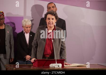 Madrid, 01/31/2020. Cérémonie d'inauguration des postes du Ministère de l'égalité, présidée par la Ministre Irène Montero. Dans l'image, Beatriz Gimeno, directrice de l'Institut pour la femme et l'égalité des chances. Photo : Guillermo Navarro. ARCHDC. Crédit : Album / Archivo ABC / Guillermo Navarro Banque D'Images