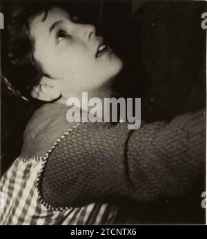San Sebastián de Garabandal (Cantabrie), 1965. Mystère des apparitions de la Vierge et de l'ange Saint Michel. Dans l'image, un des médiums. Crédit : Album / Archivo ABC Banque D'Images
