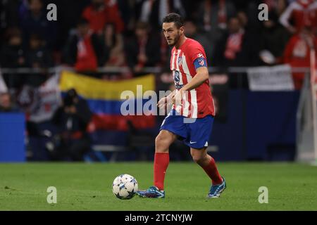 Madrid, Espagne. 13 décembre 2023. Koke de l'Atletico Madrid lors du match de l'UEFA Champions League au stade métropolitain Civitas, Madrid. Le crédit photo devrait se lire : Jonathan Moscrop/Sportimage crédit : Sportimage Ltd/Alamy Live News Banque D'Images