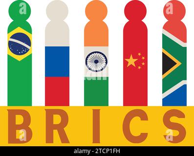 accord brics économique Illustration de Vecteur