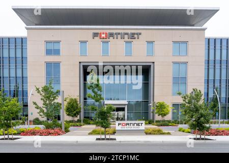Siège de Fortinet à Sunnyvale, Californie, États-Unis Banque D'Images