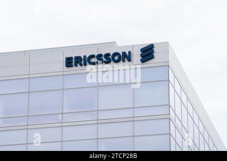 Immeuble de bureaux Ericsson à Santa Clara, Californie, États-Unis Banque D'Images