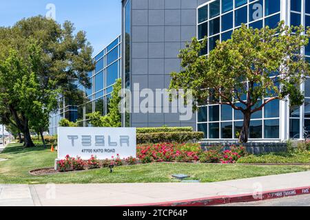 Usine Tesla Kato Road à Fremont, Californie, États-Unis Banque D'Images