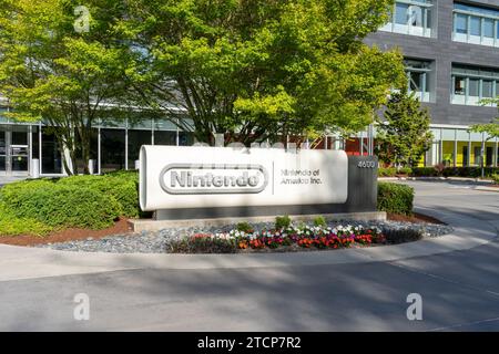 Siège social de Nintendo of America Inc. À Redmond Washington, États-Unis Banque D'Images