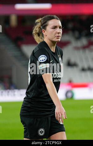 Lisbonne, Portugal. 13 décembre 2023. Barbara Dunst de SG Eintracht Frankfurt a vu lors du groupe UEFA Women's Champions League Un match de football entre SL Benfica et SG Eintracht Frankfurt à l'Estadio da Luz. Score final ; SL Benfica 1:0 SG Eintracht Frankfurt. Crédit : SOPA Images Limited/Alamy Live News Banque D'Images