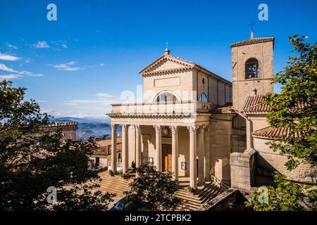 Basilica del Santo Marino à Saint-Marin Banque D'Images