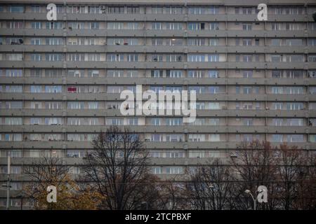 Un appartement de l'époque soviétique à Katowice, en Pologne Banque D'Images