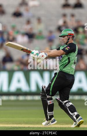 Melbourne, Australie. 13 décembre 2023. Le joueur des Melbourne Stars Hilton Cartwright bat lors du match T20 de la KFC Big Bash League (BBL13) entre les Melbourne Stars et les Perth Scorchers au Melbourne Cricket Ground. Crédit : Santanu Banik/Alamy Live News Banque D'Images