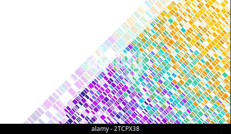 Rectangles géométriques mosaïques colorés abstraits de fond technique. Conception vectorielle Illustration de Vecteur