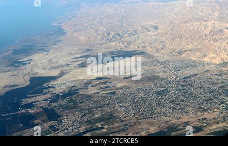 Vue aérienne de Jéricho , Palestine. Banque D'Images