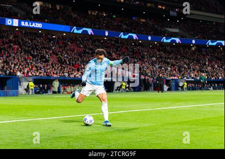 Madrid, Espagne. 13 décembre 2023. Felipe Anderson du Latium vu en action lors du match de football de la Ligue des Champions entre l'Atletico Madrid et le Latium au Metropolitano Stadium de Madrid, Espagne. Crédit : Agence photo indépendante/Alamy Live News Banque D'Images