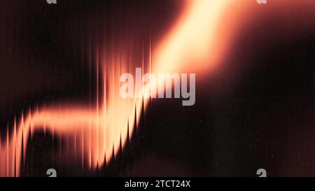 Fond granuleux dégradé de couleurs du feu. Taches de cristal illuminées sur noir. Effet de texture de bruit Banque D'Images