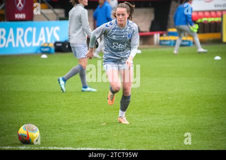 Dagenham, Royaume-Uni. 10 décembre 2023. Dagenham, Angleterre, 10 décembre 2023 : en action lors du match de Barclays FA Womens Super League entre West Ham et Everton au Chigwell Construction Staduim dans l'Essex, en Angleterre. (Will Hope/SPP) crédit : SPP Sport Press photo. /Alamy Live News Banque D'Images