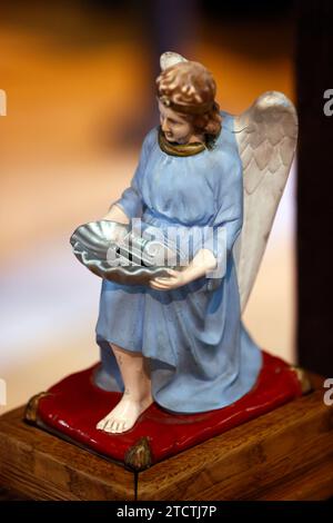 Eglise Sainte Catherine. Boîte à argent dans l'église. Angel. Honfleur. France. Banque D'Images