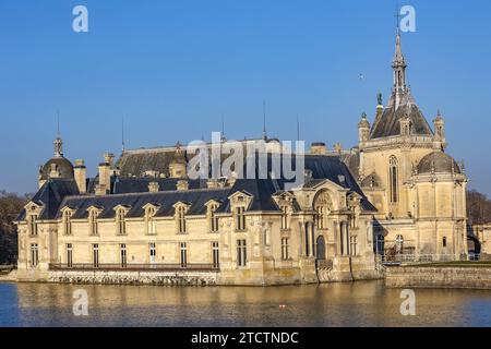 Château de Chantilly, musée Conde, Chantilly, Oise, France Banque D'Images