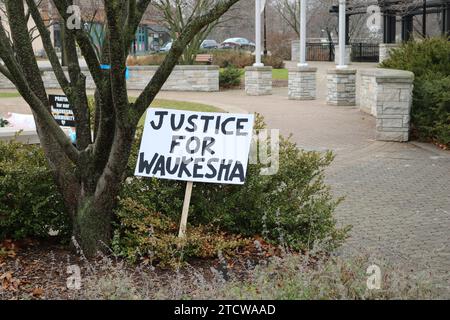 Waukesha Christmas Parade Memorial Banque D'Images